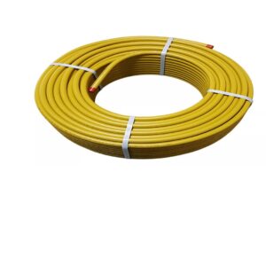 SI TUBO ALUMINIO GAS 26X3MM AMARELO (1 METRO)
