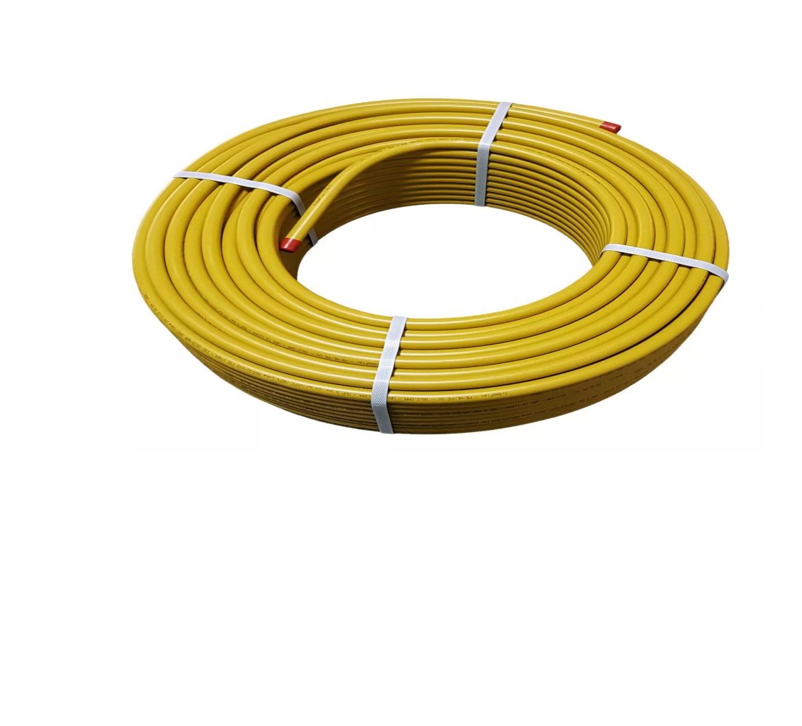 SI TUBO ALUMINIO GAS 32X3MM AMARELO (1 METRO)