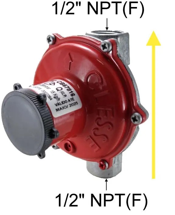 REGULADOR CLESSE 15 KG/H BP2202 FXF - GLP
