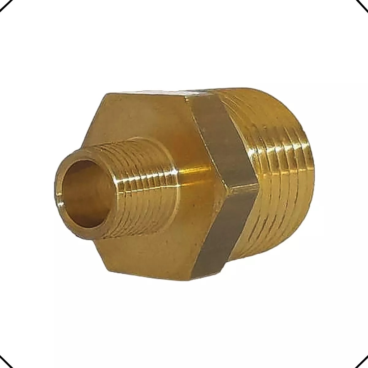 NIPLE REDUCAO LATAO NPT 1/4'' X 1/8''