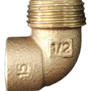 COTOVELO 90 BRONZE SEM SOLDA B15 X M1/2 ELUMA