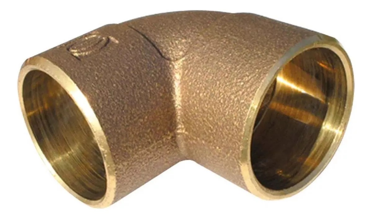 COTOVELO 90 BRONZE SEM SOLDA B104 X B104 ELUMA